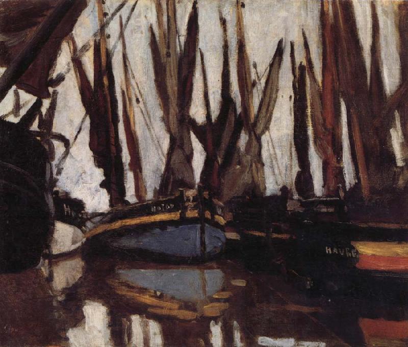 Claude Monet Fishing Boats France oil painting art